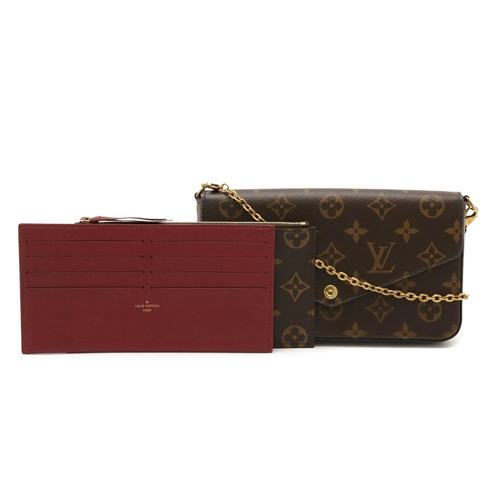 LOUIS VUITTON Monogram Pochette Felicie Felice Shoulder Bag Fuschia Pink